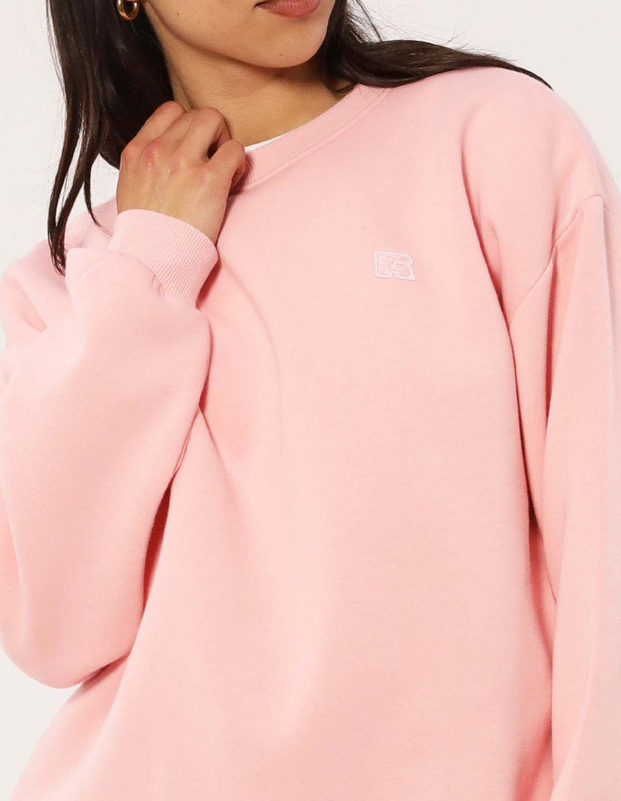 Russell Athletic Australia Women's R Logo Crew - Quartz Pink True Since 1902