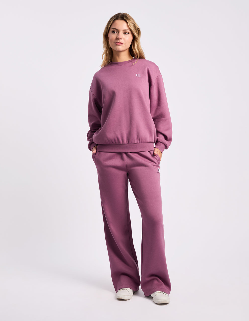 R Logo Wide Leg Women's Pant - Tulipwood