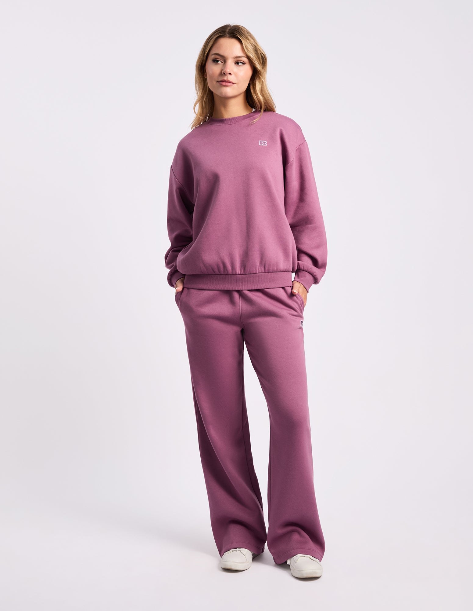 R Logo Wide Leg Women's Pant - Tulipwood