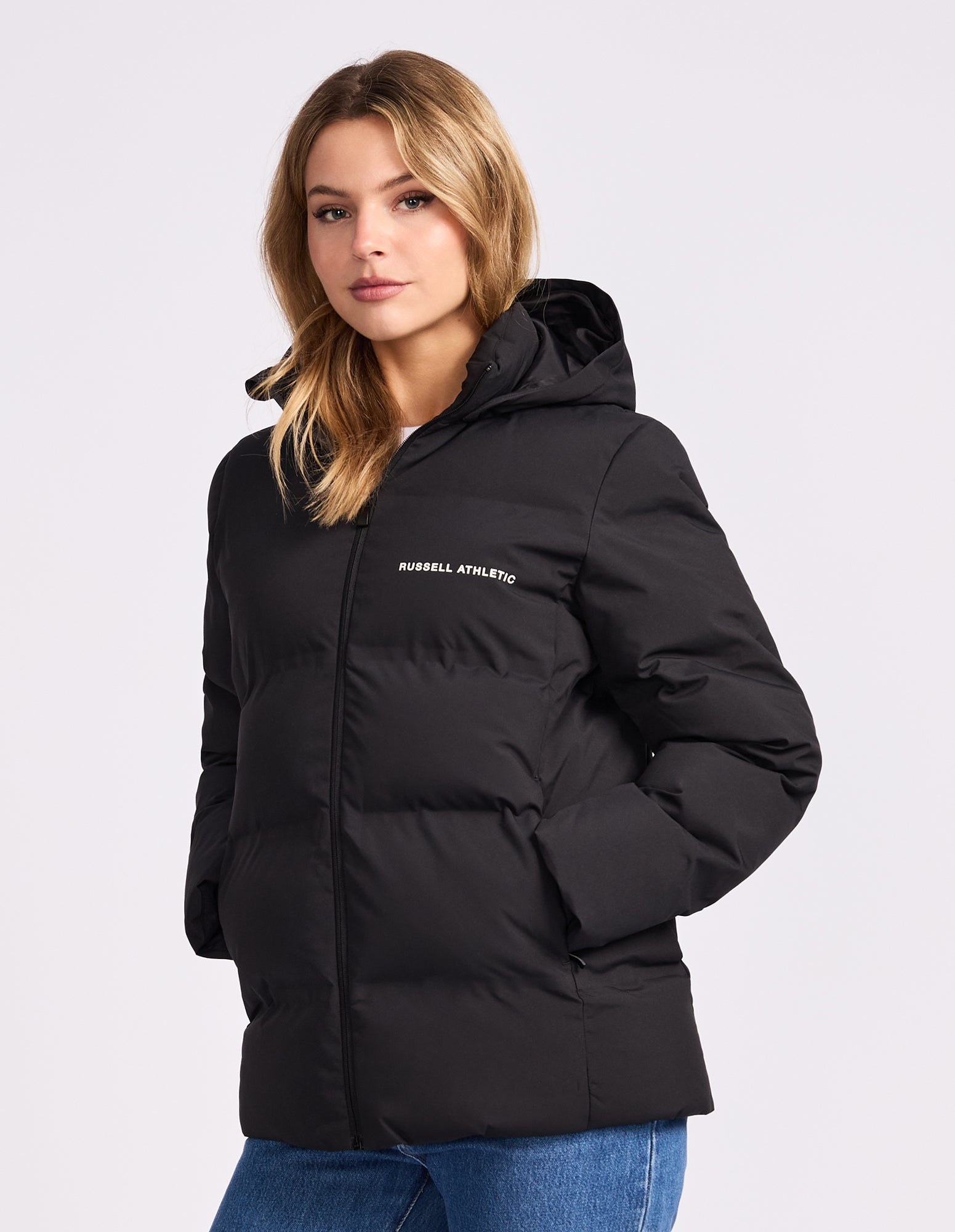 May Womens Puffer Jacket - Black