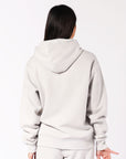 Womens Arch Logo Hoodie - Antarctica White