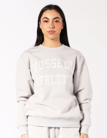 Russell Athletic Australia Women's Arch Logo Crew - Antarctica White True Since 1902