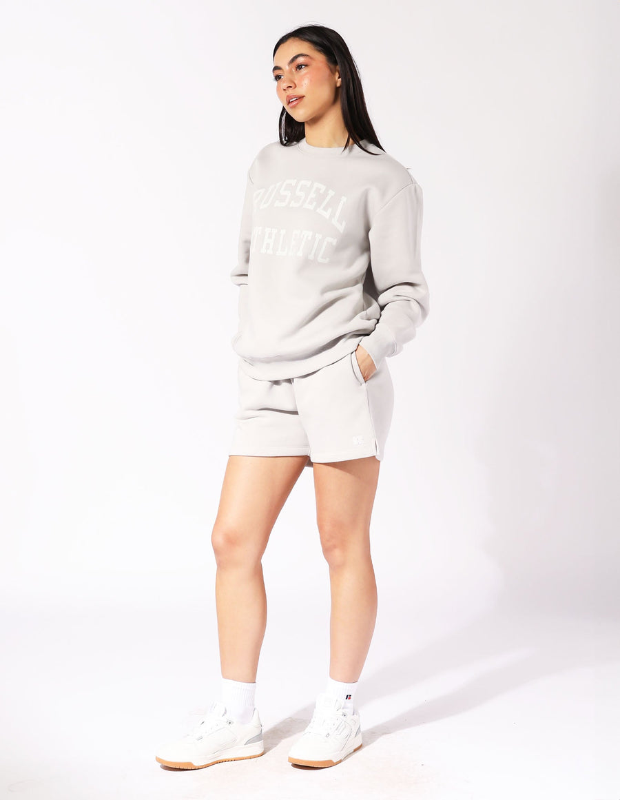 Russell Athletic Australia Women's Arch Logo Crew - Antarctica White True Since 1902