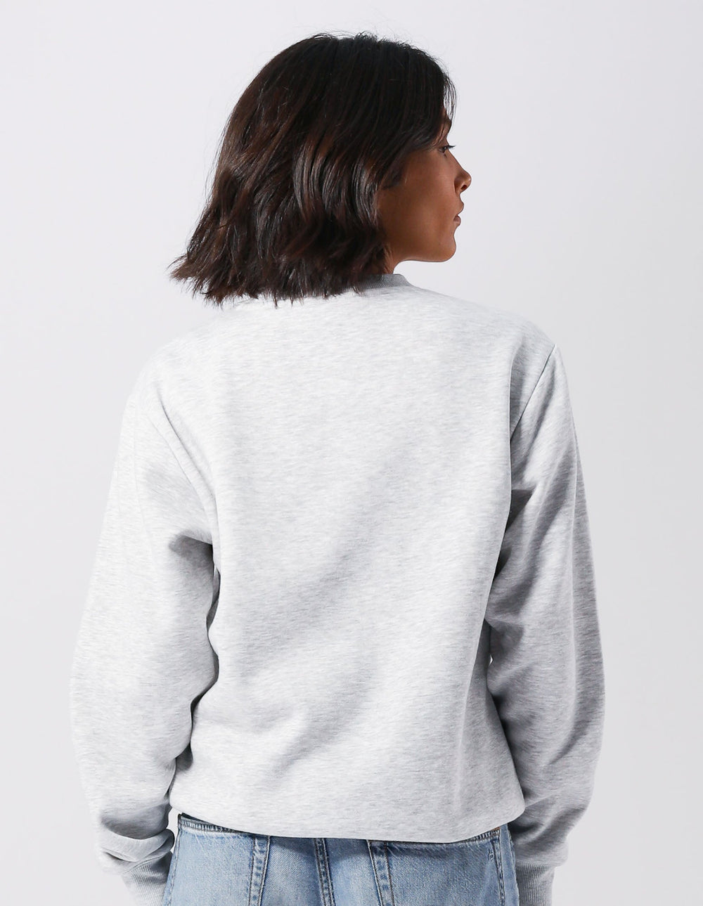 Russell Athletic Australia Womens Arch Logo Crew - Light Marle True Since 1902