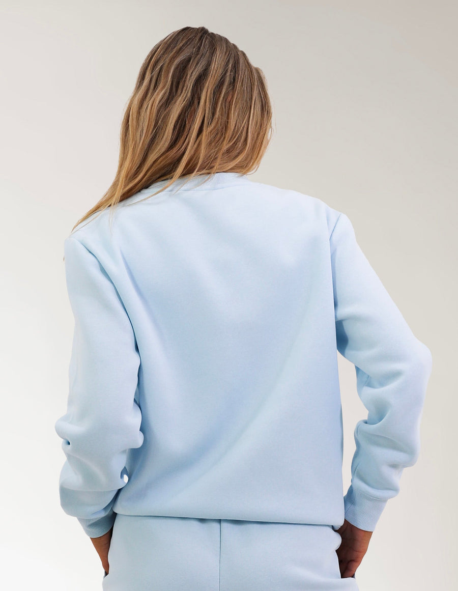 Russell Athletic Australia Arch Logo Women's Crew Sweat - Blue Breeze True Since 1902