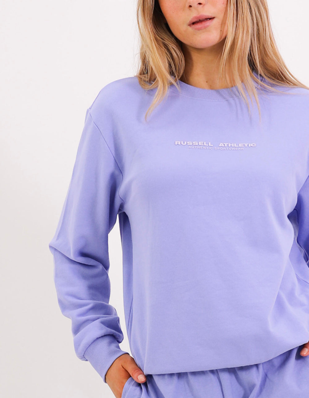 Linear Women's Crew - Pale Iris