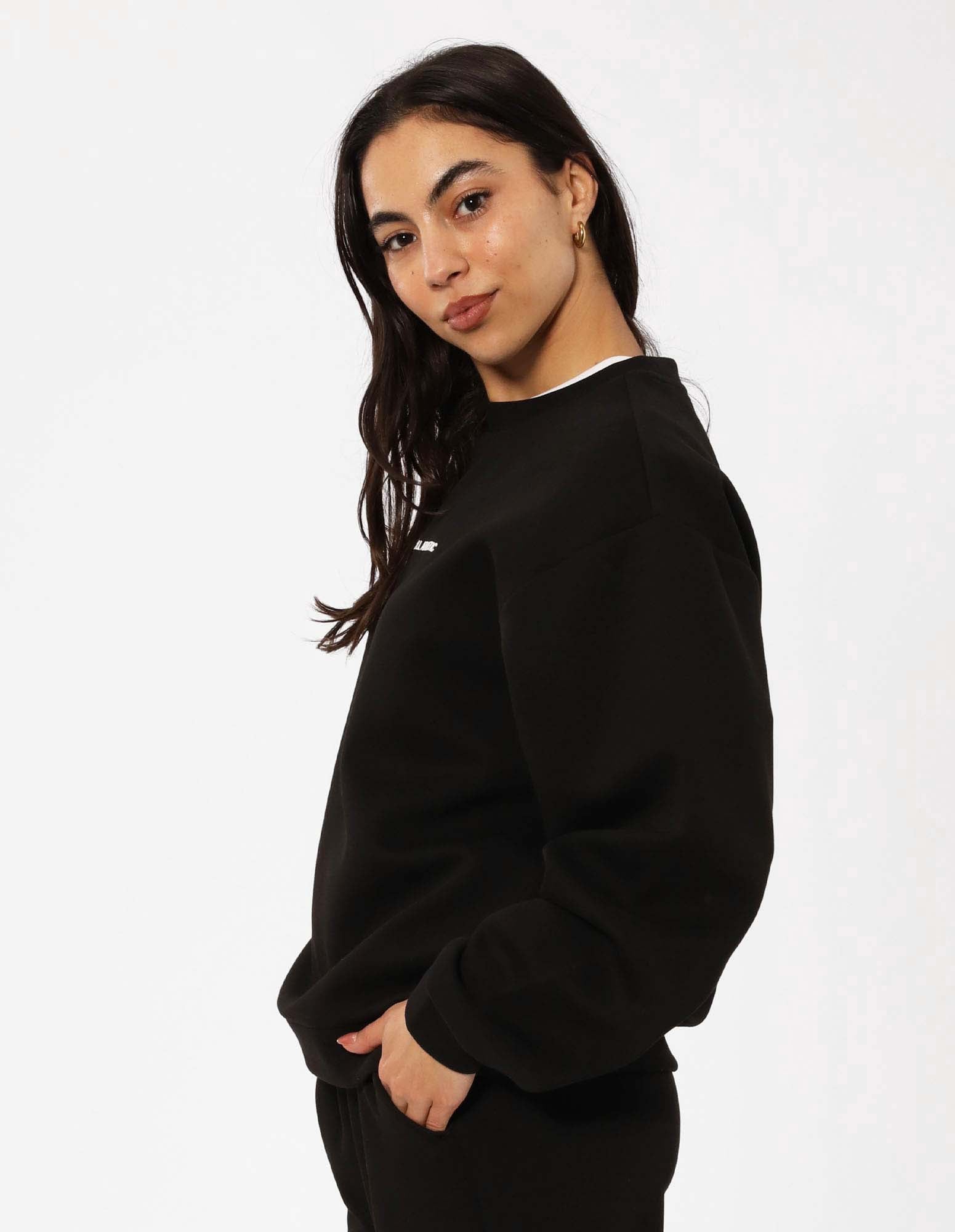 Russell Athletic Australia Women's R Tech Leisure Crew - Black True Since 1902