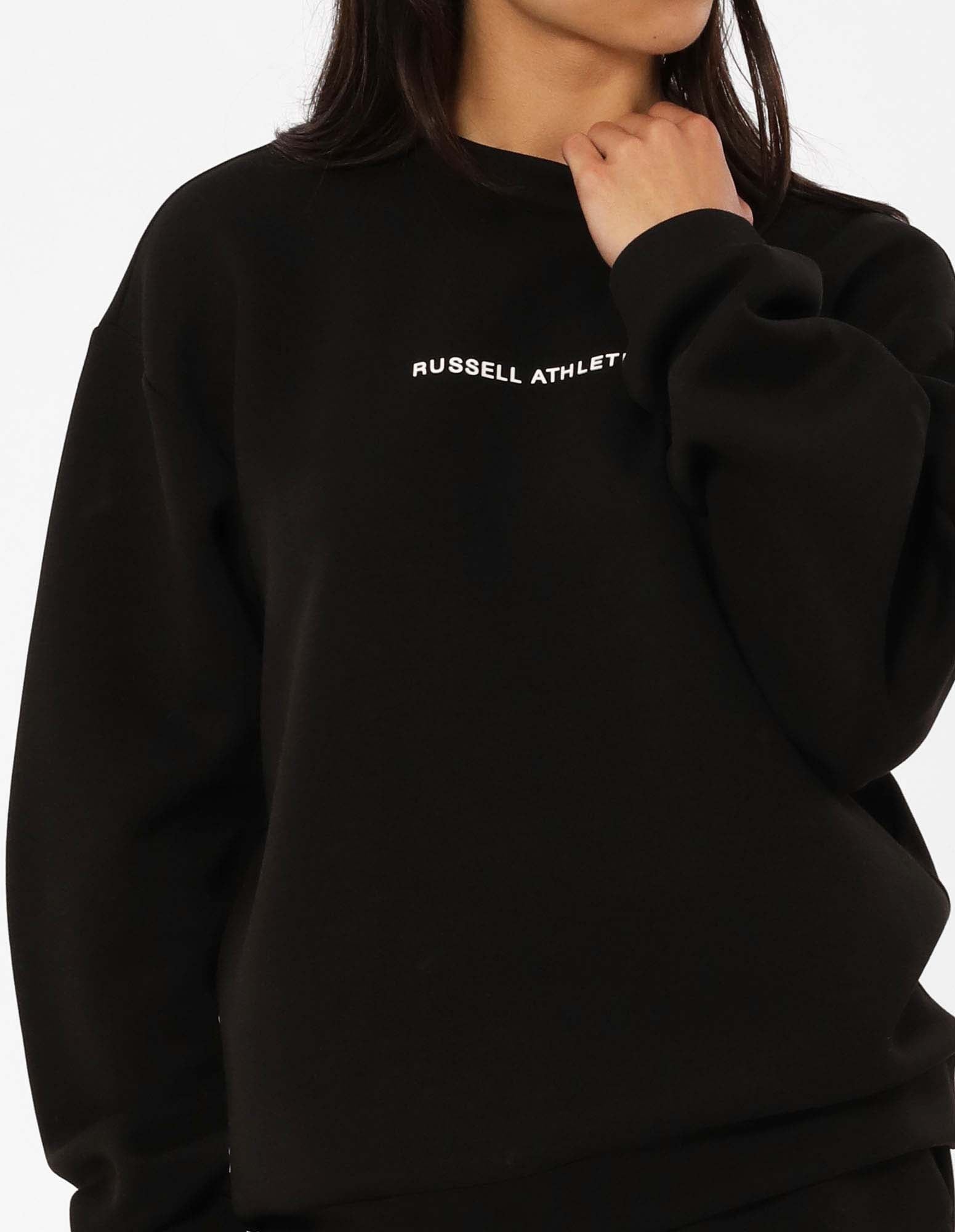 Russell Athletic Australia Women's R Tech Leisure Crew - Black True Since 1902