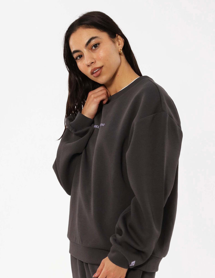 Women's R Tech Leisure Crew - Dark Grey