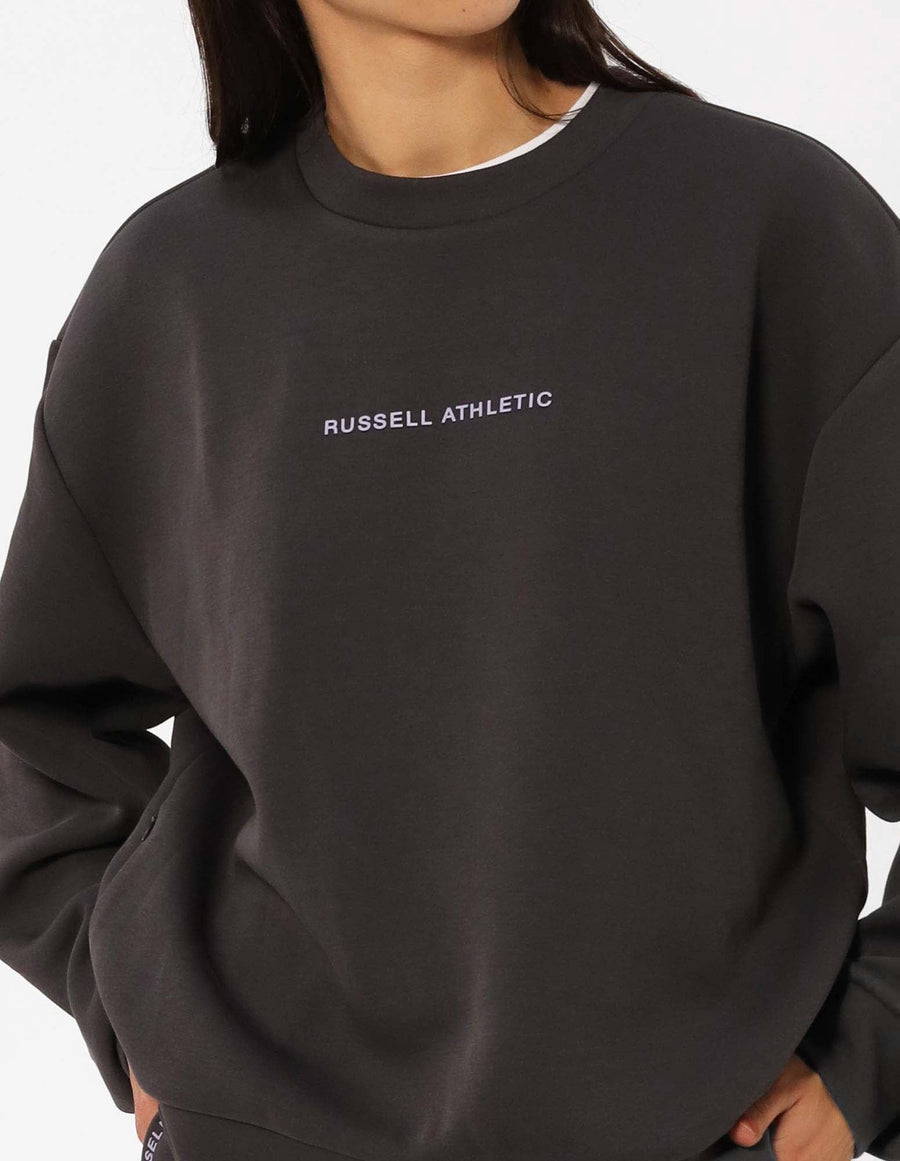 Women's R Tech Leisure Crew - Dark Grey