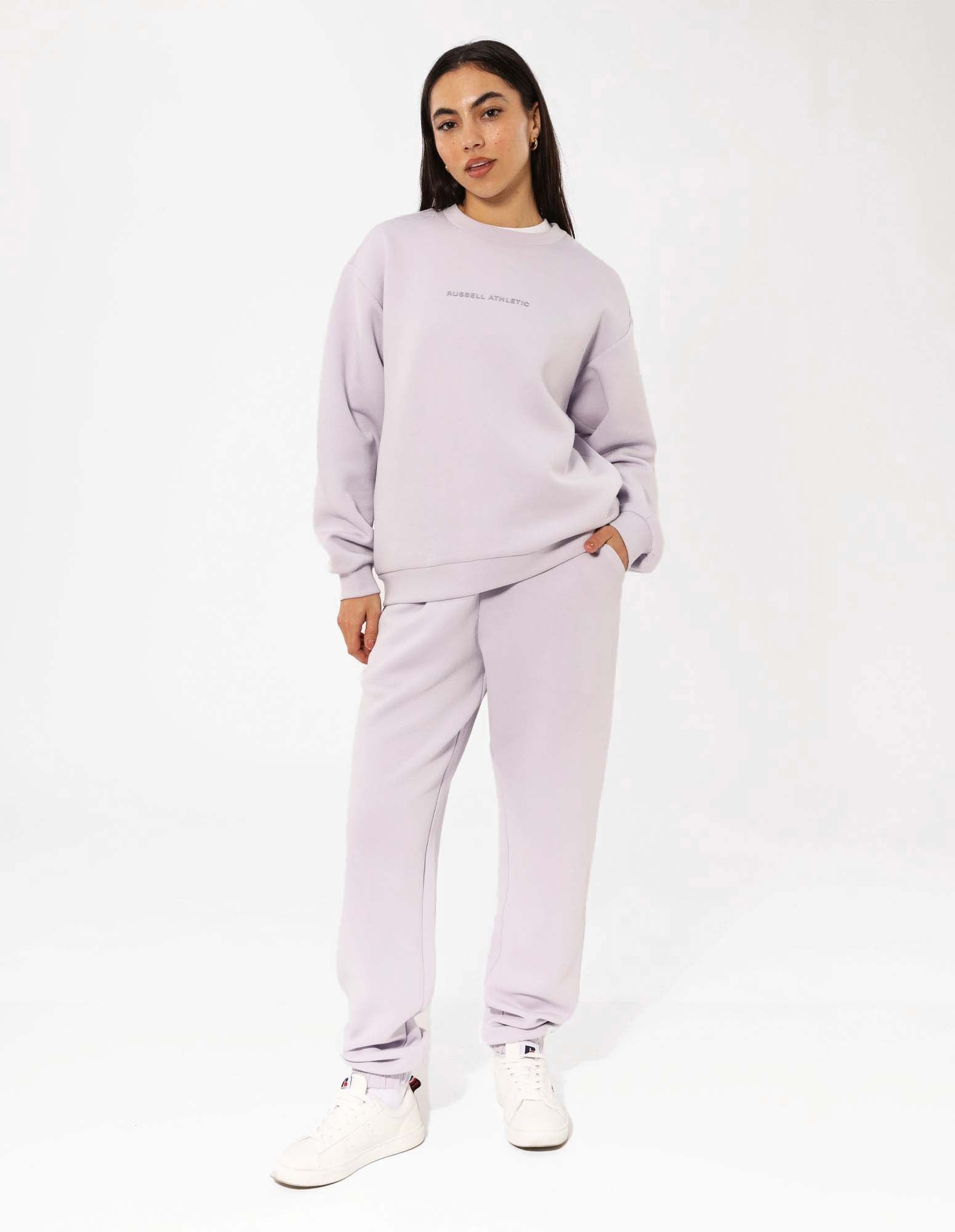 Russell Athletic Australia Women's R Tech Leisure Crew - Mauve True Since 1902