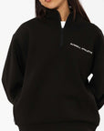 Women's R Tech Leisure Quarter Zip - Black