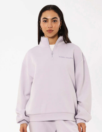 Russell Athletic Australia Women's R Tech Leisure Quarter Zip - Mauve True Since 1902
