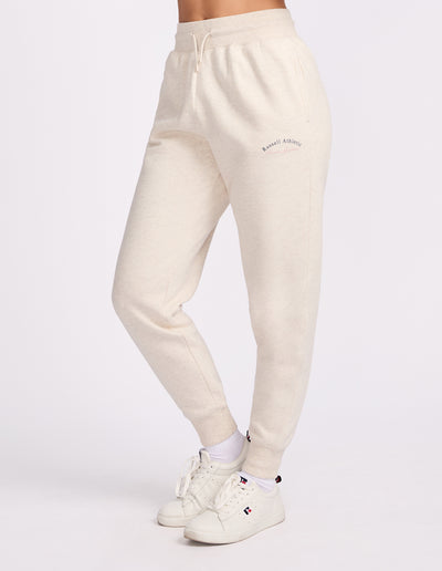 May Cuff Womens Trackpant - Oat Marle