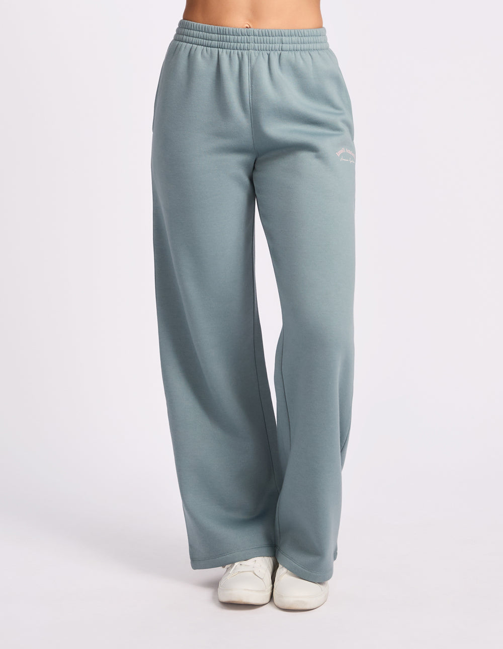 Lexington Wide Leg Womens Trackpants - Foam Green