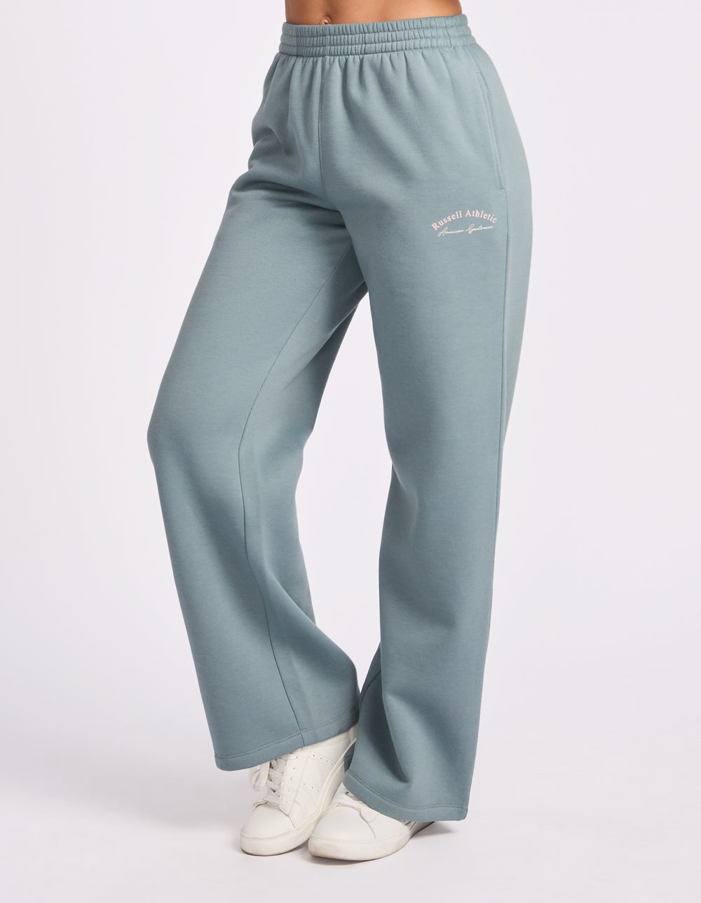 Lexington Wide Leg Womens Trackpants - Foam Green