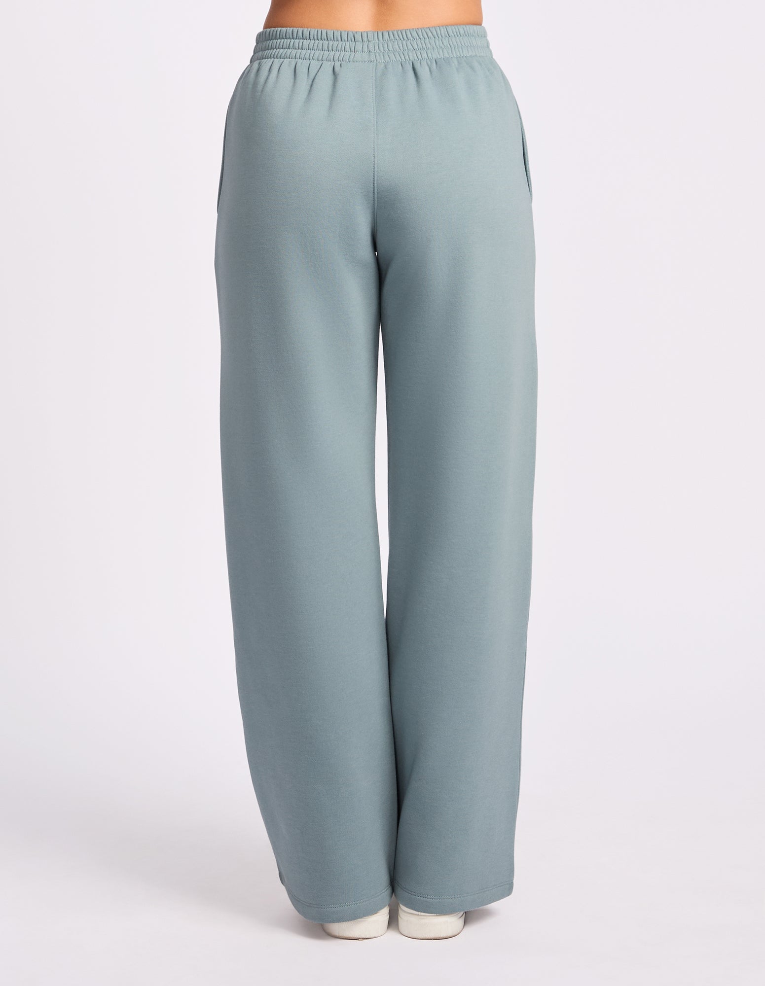 Lexington Wide Leg Womens Trackpants - Foam Green