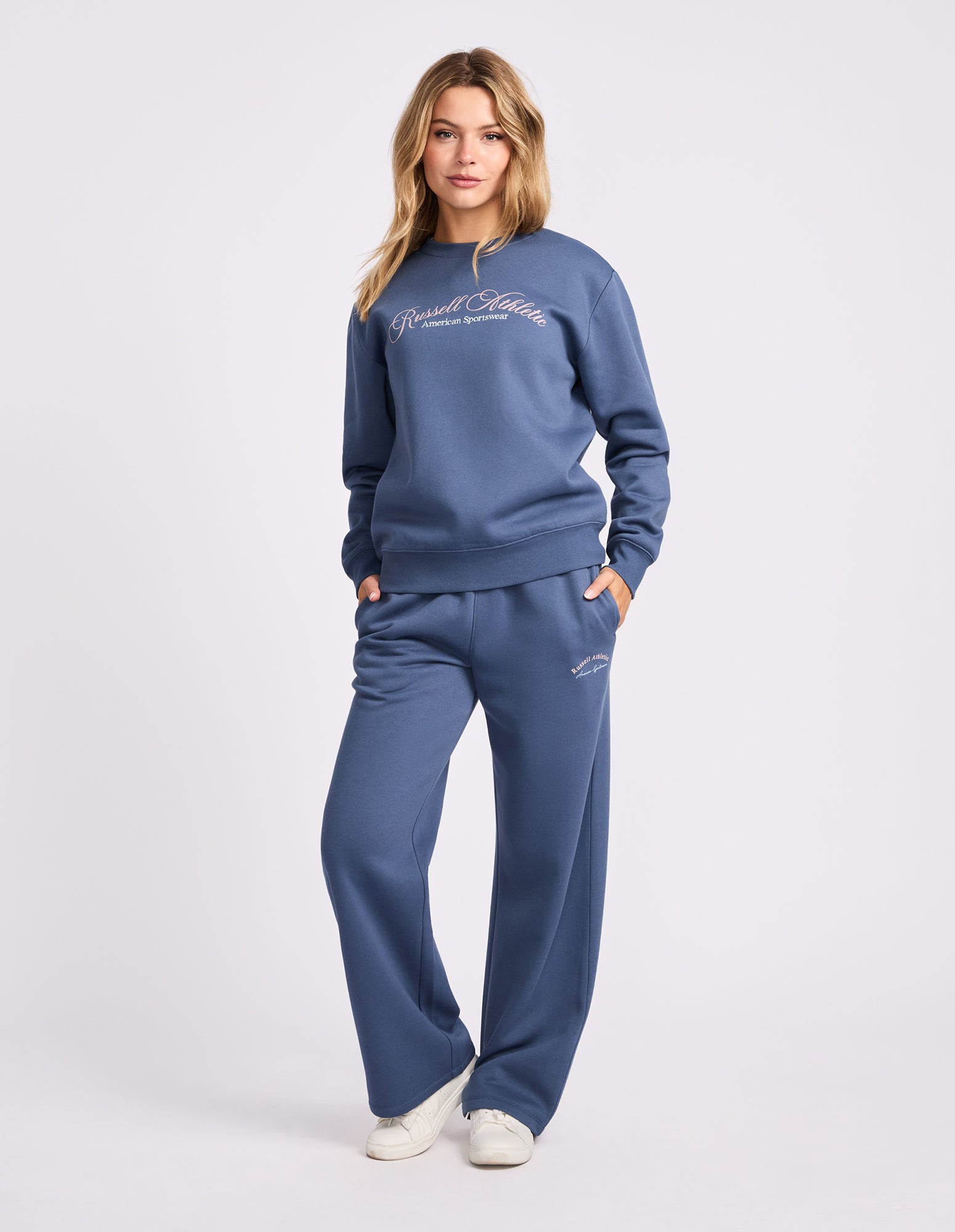 Lexington Wide Leg Women's Trackpants - Vintage Indigo