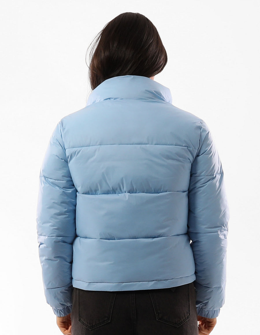 Women's Seattle Sea Cropped Puffer Jacket - Blue Azure - Image #5