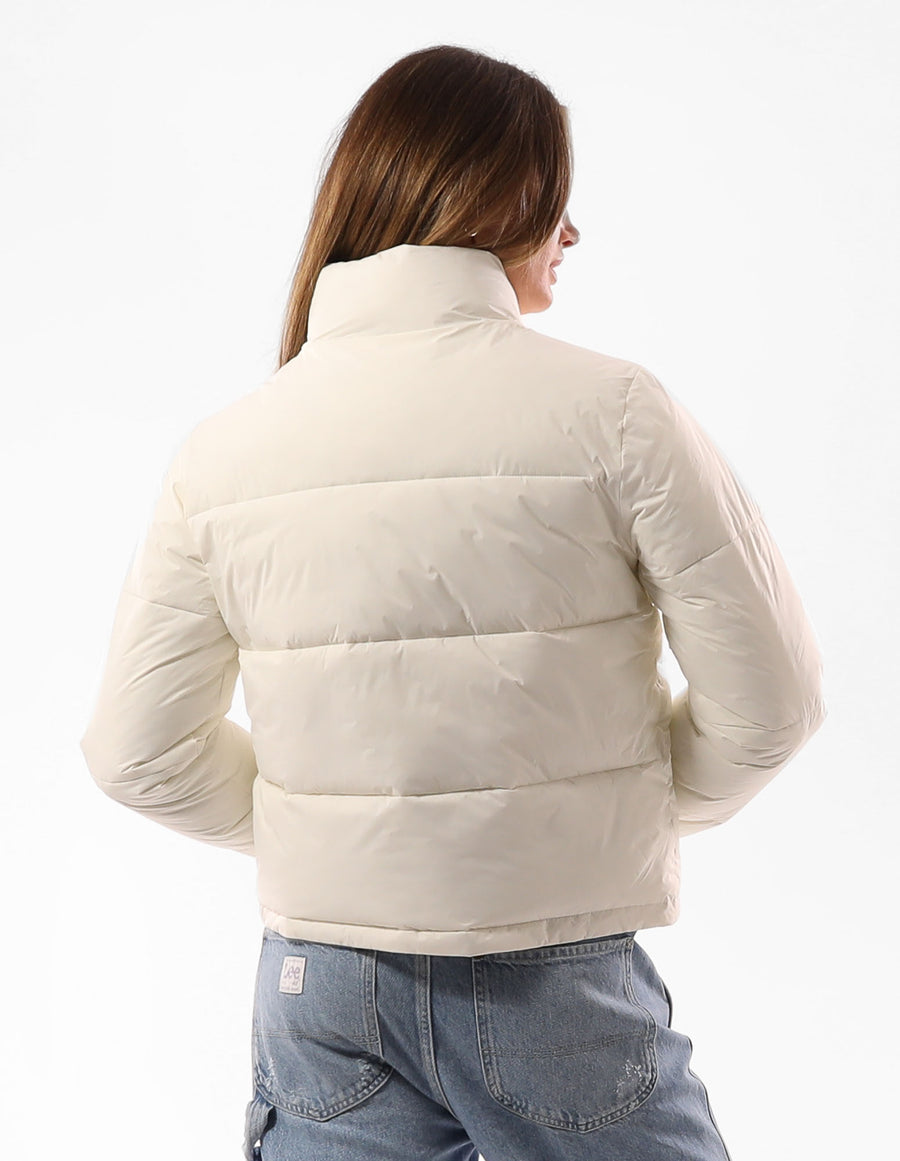 Women's Belle Cropped Puffer Jacket - Soy - Image #3