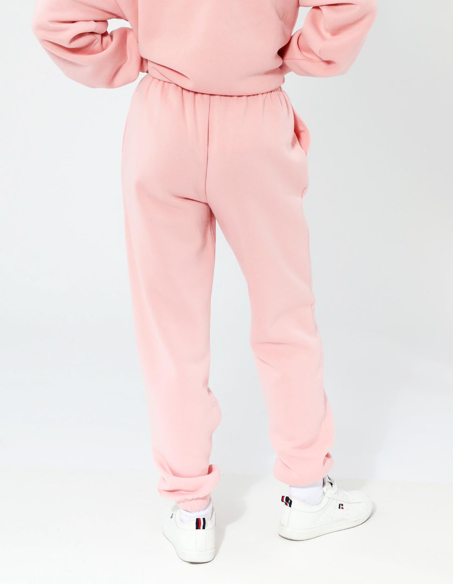 Russell Athletic Australia Women's R Logo Elastic Cuff Track Pants - Quartz Pink True Since 1902