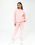 Russell Athletic Australia Women's R Logo Elastic Cuff Track Pants - Quartz Pink True Since 1902