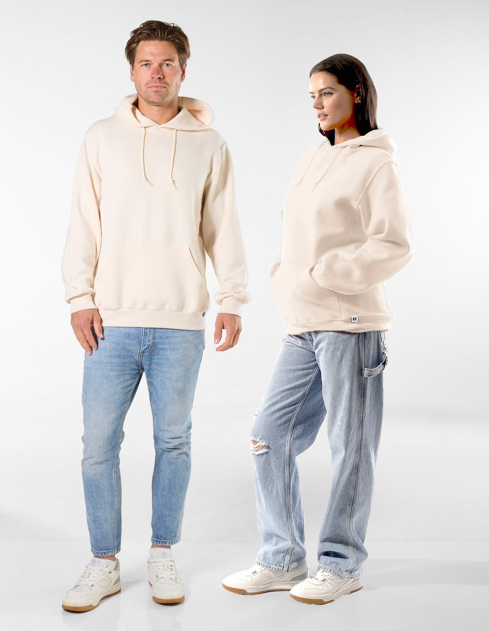 Russell Athletic Australia Unisex Dri-Power® Hoodie - Vintage White True Since 1902