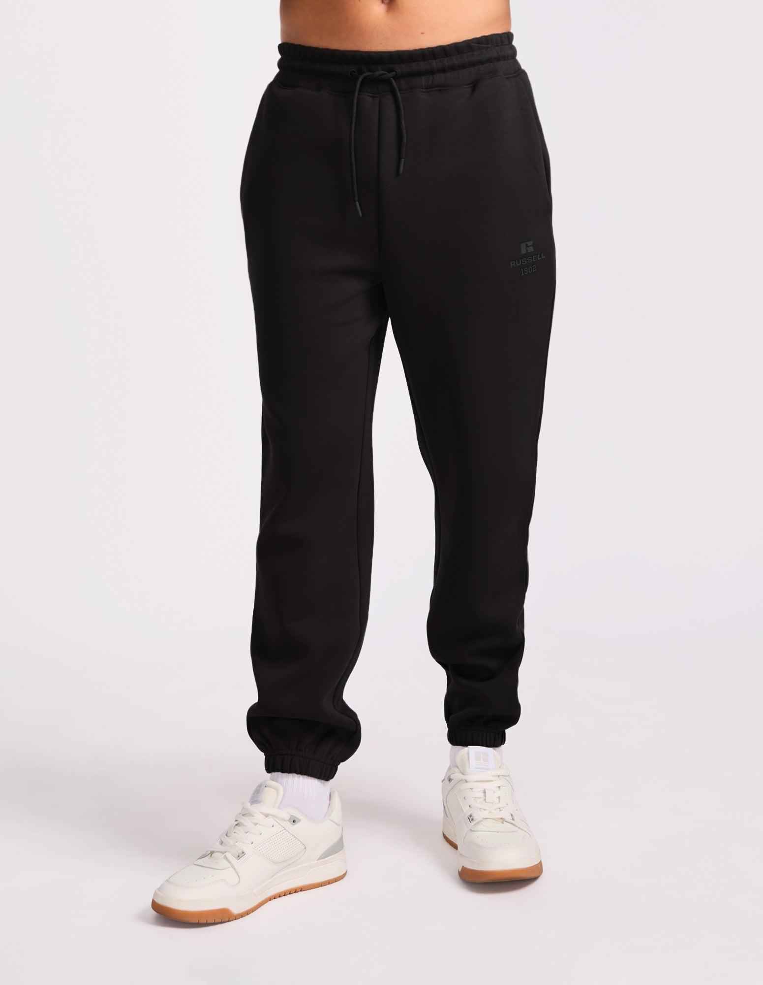 R Tech Leisure Cuffed Men's Trackpant - Black