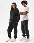 Unisex Dri-Power® Track Pants - Black Heather