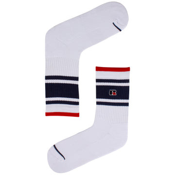 Essential Atlanta Fashion Socks - White/Navy