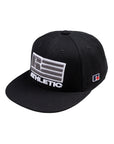 Patriot Logo Snap Back 3D Embroidered Cap - Black