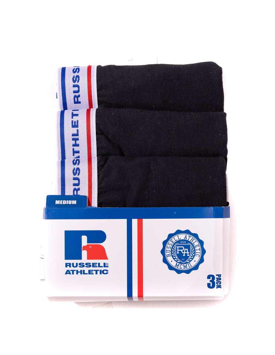 Men's Classic Cotton Underwear 3 Pack - Black