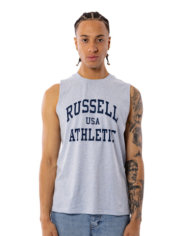 Men's Collegiate Arch USA Muscle - Light Blue Marle