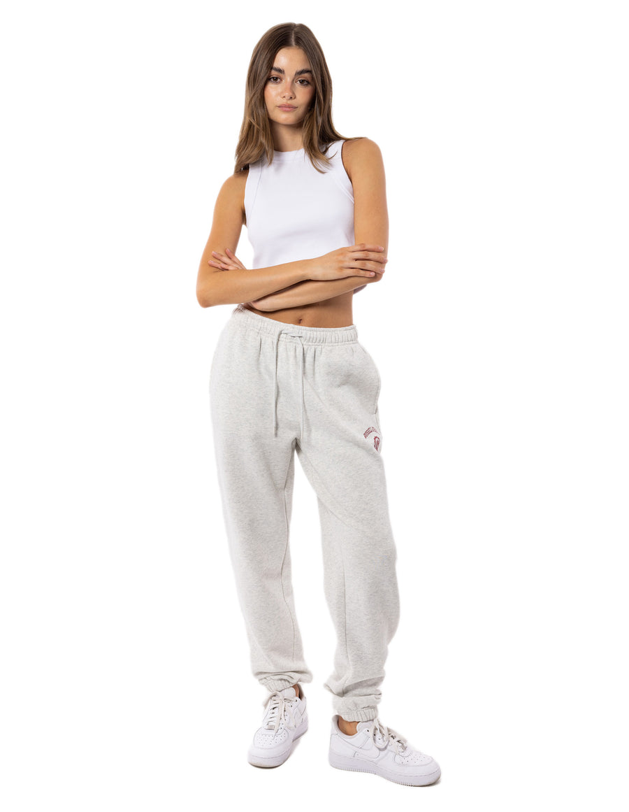 Women's Collegiate Track Pant - Silver Marle
